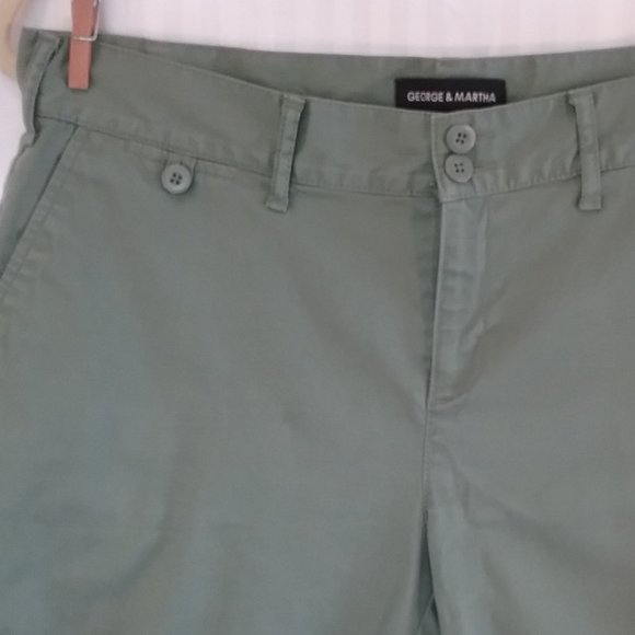 🌞 George & Martha Shorts Green Cotton 8 - Picture 5 of 13